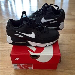 Nike Kids Black and White Air Max Sneakers